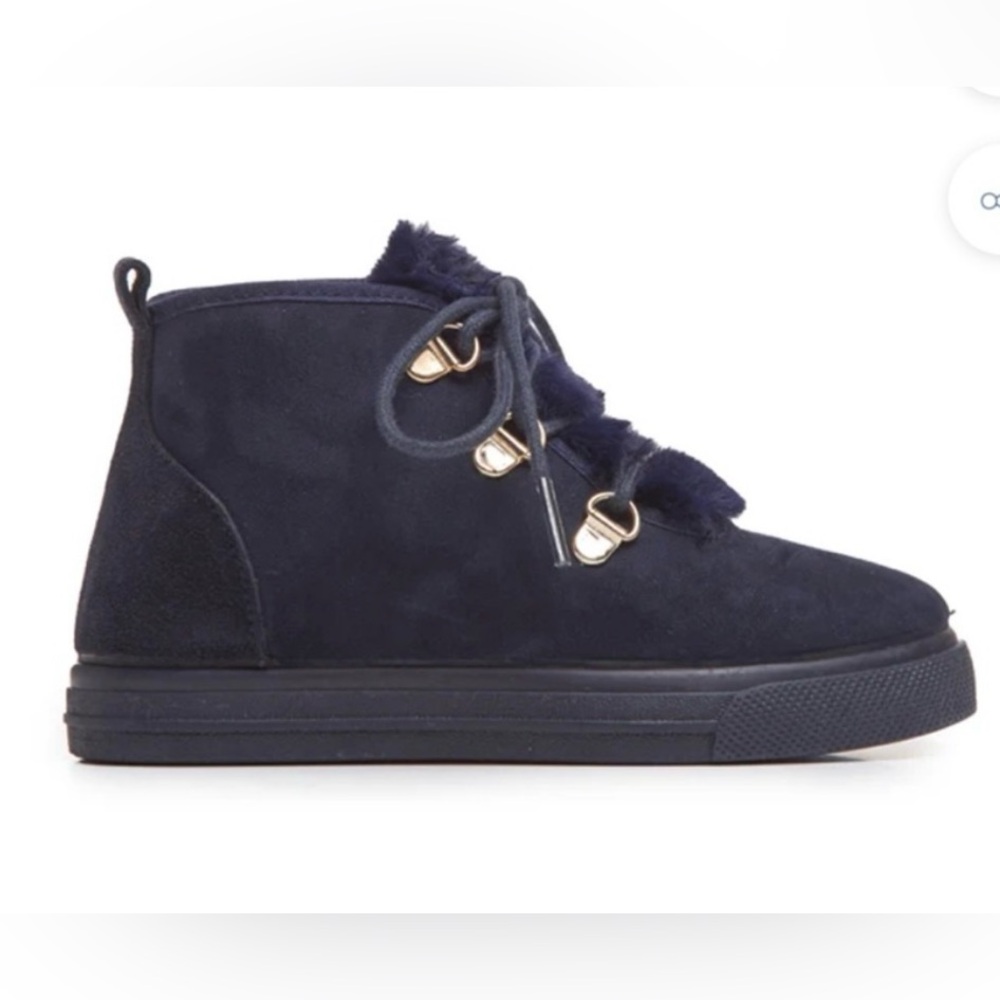 Navy Childrenchic Sneaker Boots Size 8